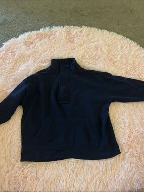Navy Pullover Half-Zip Sweatshirt